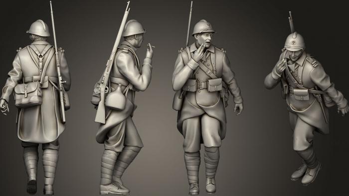 Military figurines (STKW_0324) 3D model for CNC machine